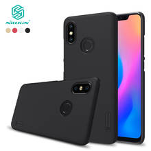For xiaomi mi 8 case cover 6.21 inch NILLKIN Frosted PC Matte hard back cover Gift Phone Holder for xiaomi 8 case for mi8 2024 - buy cheap