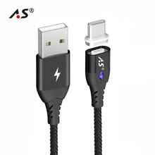 A.S-Cable magnético tipo C de carga rápida para teléfono, cargador de datos magnético, USB C, para Huawei, Xiaomi, OnePlus 2024 - compra barato