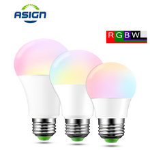 110V 220V lámpara LED E27 RGB bombillas de luz LED 5W 10W 15W regulable LED luces inteligentes para decoración de vacaciones en casa con Control remoto 2024 - compra barato