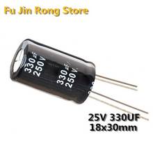 High quality 10pcs 250V 330UF 105C 330UF 250V Radial Electrolytic Capacitor 18*30MM IC ... 2024 - buy cheap