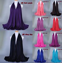 85*180cm Muslim Jersey Jijab Scarf For Women Femme Musulman Hijabs Niquabs Islamic Shawls Soild Color Turban Headscarf For Women 2024 - buy cheap