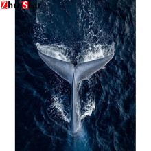 5D DIY Diamond Painting Whale tail Pictures Of Rhinestones Diamond Mosaic Sale Home Decor Diamond Embroidery Full Square XY1 2024 - buy cheap