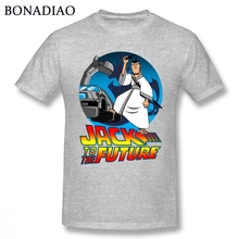 Camiseta samurai jack para homens, camiseta de algodão para desenho animado samurai 2024 - compre barato