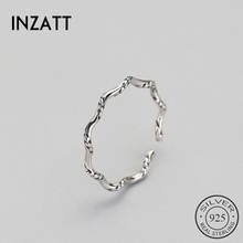Женское Винтажное кольцо INZATT, минималистичное кольцо в стиле панк из серебра 925 пробы, вечерние ювелирные украшения на день рождения, 2018 2024 - купить недорого