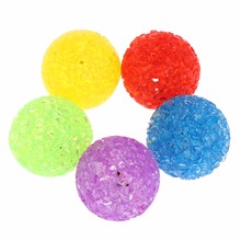 5 Pcs Cat Toy Bell Crystal Ball Sound Pet Game Kitten Plastic Interactive Rattle 2024 - buy cheap