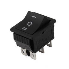 NEW!AC 250V/15A 125V/20A 6 Terminals DPDT ON/OFF Reset Rocker Switch 2024 - buy cheap