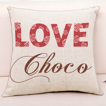 Cartoon Print Valentine's Day Gift Cushion Home Decoration Cushion Cover Girl Gift Cute Romantic Pillow Case For Lovers Couples 2024 - buy cheap