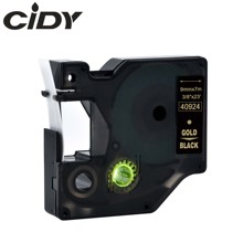 Cidy 40924 Compatible Dymo D1 manager 9mm gold on black for Dymo Label Printer label tape for Dymo label manager LM 160 280 2024 - buy cheap