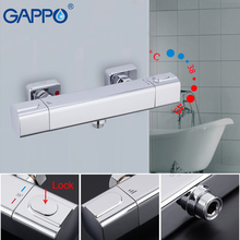 GAPPO bathroom shower faucet set thermostatic mixer chrome bathroom shower wall mounted thermostat shower mixer tap bathtub taps 2024 - buy cheap