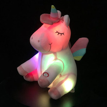 Kawaii LED Unicorn Plush Toys Plush Light Up Toys Stuffed Animals Cute Pony Horse Toy Soft Doll Kids Toys Xmas Birthday Gifts 2024 - buy cheap