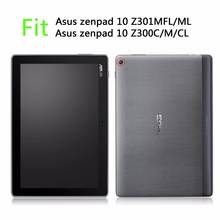 For ASUS Zenpad 10 Z301MFL Case Flip Cover for ASUS Zenpad 10 Z301ML 10.1 inch Tablet 3 Fold Stand Leather Fundas Shell+Stylus 2024 - buy cheap