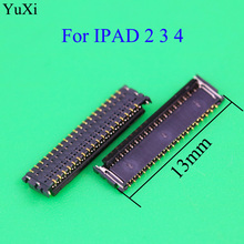 Yuxi novo conector fpc para digitalizador de tela touch, conector para ipad 2 3 4 ipad3 ipad4, placa lógica com 37 pinos 2024 - compre barato