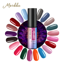 MORDDA 5ML Nail Gel Pure Varnish Soak Off Semi Permanant LED UV Gel Nail Polish Long Lasting Nail Varnish for Manicure 2024 - buy cheap