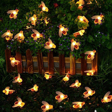 Garland Solar Lamp Powered Solar Light Honey String Fairy Bee String Lights 20/50LED Bulb Solar Lights For Garden Decoration 2024 - buy cheap