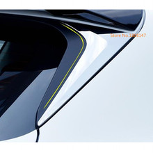 Alerón trasero Abs cromado para carrocería de coche, moldura lateral triangular para ventana, embellecedores palos, 2 uds., para Mazda Cx8 Cx-8 2017 2018 2019 2020 2021 2024 - compra barato