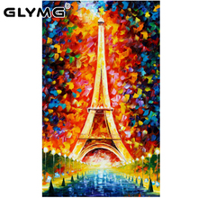 GLymg Diy Diamond Painting Cross Stitch Colour Tower Full Drill Diamond Embroidery Oil painting Series Home Decor Picture 2024 - buy cheap