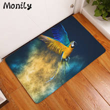 Monily Wholesale Anti-Slip Round Floor Mat Waterproof Cute Parrots Carpets Bedroom Rugs Decorative Stair Mats Home Decor Crafts 2024 - buy cheap