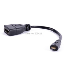1000pcs/lot Micro HDMI Male D to HDMI Female A Jack Adapter Cable Converter Connector 1080P High Quality 2024 - buy cheap