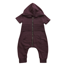 pudcoco Newest Arrivals Hot Babies Casual Toddler Infant Newborn Baby Boys Hooded Zipper Romper Jumpsuit Playsuit Clothes 2024 - buy cheap