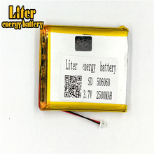 1.0MM 2pin connector 3.7 V 506060 2500mah Li-ion polymer battery e-books GPS PDA Recreational machines Li-po battery 2024 - buy cheap