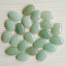 Wholese hot selling Nature Green Aventurine Stone beads oval CAB CABOCHON loose Beads for jewelry 13x18mm 50pcs/Lot 2024 - buy cheap