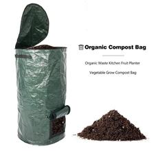 Resíduos orgânicos cozinha jardim quintal composto saco ambiental pe pano plantador cozinha eliminação de resíduos saco de composto orgânico 2024 - compre barato