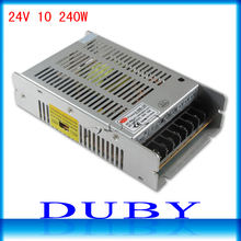 2pcs/lot 24V 10A 240W Switching power supply Driver For LED Light Strip Display AC100-240V  Factory Supplier  Free Shipping 2024 - buy cheap