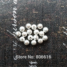 "Falsa uma cantina" 6mm (5g = 16 peças) 925 prata esterlina espaçadores redondos contas acessórios de joias 2024 - compre barato