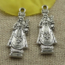 Amuletos tibetanos de prata, mãe e filho, 27x10x2mm #180, 4470 peças 2024 - compre barato