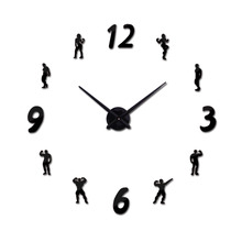 new arrival Quartz clocks fashion watches 3d real big wall clock acrylic mirror sticker diy living room modern decor character 2024 - buy cheap