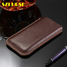 Genuine Leather phone bags For Xiaomi Mi 8 Pro cases Flip cover slim pouch stitch sleeve For Xiaomi Mi 6X/Black Shark Helo 2024 - buy cheap