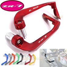 Universal 7/8" 22mm Motorcycle Handlebar Brake Clutch Levers Protector For Kawasaki ZR-7S ZR7 ZR7S ZR 7 Logo(ZR-7) 2024 - buy cheap