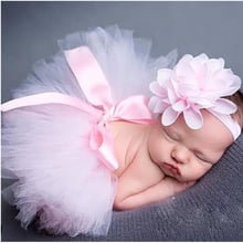 Baby Newborn Photography Props Baby Tutu Skirt Headband Set Photos Props New Born Photography Accessories 2024 - buy cheap