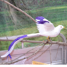 Asas bonitas de simulação do pássaro phoenix brinquedo furs cauda longa presente cerca de 50x25cm 2024 - compre barato