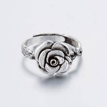 Yiustar, Ретро стиль, Женские Ювелирные изделия, роза, цветок, кольца для женщин, винтажное, Groot, регулируемое, изящное, розовое ювелирное изделие, любовь, кольцо, подарок 2024 - купить недорого