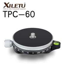 XILETU TPC-60 Alluminum панорамная головка штатива ACRA швейцарская головка для крепления штатива для DSLR Nikon Canon мини-штатив 2024 - купить недорого