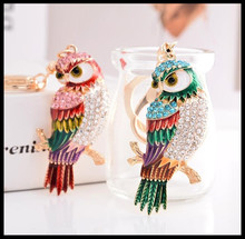 Fashion Creative Owl KeyChain Girls Bag Ornaments Car Exquisite Gift Birthday Gift Party Favors Brand New 2024 - buy cheap