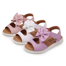 NEW Summer Kids Children Sandals Fashion Bowknot Girls Flat Pricness Shoes Toddler Sandals 2024 - buy cheap