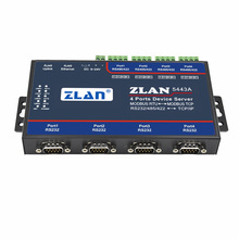 Industrial ZLAN5443A 4 port RS232 RS485 RS422 to Ethernet TCP IP Converter Modbus RTU TCP Gateway Serial device server 2024 - buy cheap