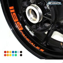 8 x decalques personalizados de aro interno, adesivos refletivos para roda, para ducati 1199 2024 - compre barato