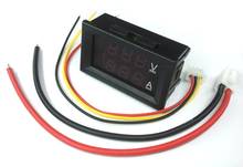 0.28" DC 0-100V 100A Voltmeter Ammeter LED Amp Dual Digital Volt Meter Gauge Voltage Current Red + Blue Red +RED 2024 - buy cheap