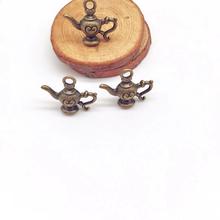Vintage-abalorios de tetera para hacer joyas, 8 Uds., colgantes de tetera compatibles con collar hecho a mano DIY, pendientes, pulsera 2024 - compra barato