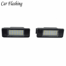 2 uds., sin Error, 18 luz LED de matrícula, para Peugeot 207 308, Citroen Berlingo C2 C3 Pluriel Baujahr 2004-2009 C4 C5 C6 DS3 P12 2024 - compra barato