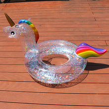 Yuyu Unicorn Pool Float Inflatable Swim Ring Swimming Circle Kids Adult Clear Pool Tube Pool Toys 2024 - buy cheap