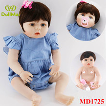 Кукла новорожденная силиконовая, размер 57 см, 22 дюйма 2024 - купить недорого
