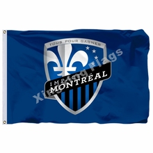 Impacto Montreal Bandeira Poliéster 3ft X 5ft MLS Impacto 90 4 Montreal Bandeira do Vôo Tamanho No.4144 * 150 cm Personalizado bandeira 2024 - compre barato