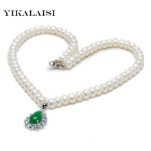 YIKALAISI-collar de perlas naturales de agua dulce para women7-8mm, joyería para resaltar, colgante, el mejor regalo 2024 - compra barato