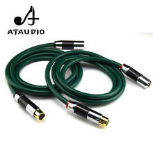 ATAUDIO одна пара FA-220 Hifi XLR кабель высокого качества OCC 2 XLR аудио кабель штырь-гнездо 2024 - купить недорого