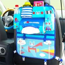 Cartoon Car Seat Organizer Multifunctional Car Styling Storage Bag Car Cup Holder Tissue Bag Car Organizer Hanging Bag for Kids 2024 - buy cheap