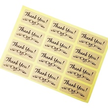 1200 Pcs/lot Simple Rectangle"Thank You"With Bowknot Kraft Paper Sealing Label Stickers For Shops Handmade Products Lovely Gift 2024 - buy cheap